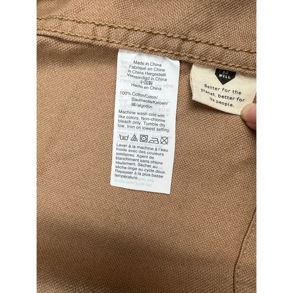 Madewell Canvas Utility Jacket Women's Tan Khaki Field Safari Coat Size‎ L - Picture 8 of 11